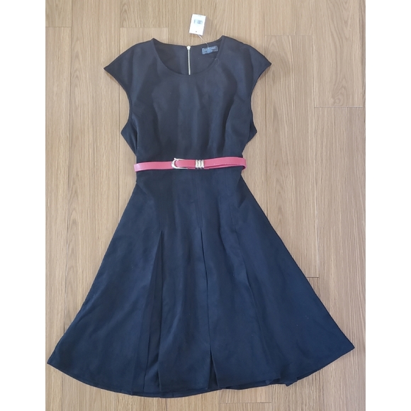 Black Suede Dress - Picture 4 of 7